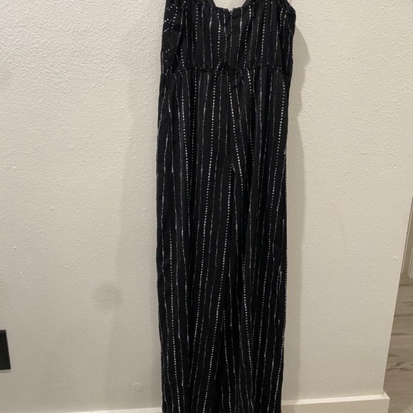 Papaya black with white stripe spaghetti, strapped romper size large - Picture 7 of 8